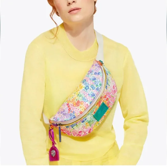 Kurt Geiger Limited Edition Floral Couture Southbank Belt Bag w/Dustbag, NWT - Picture 2 of 4